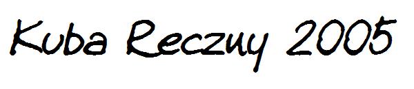 Kuba Reczny 2005字体