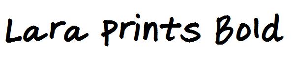Lara Prints Bold字体