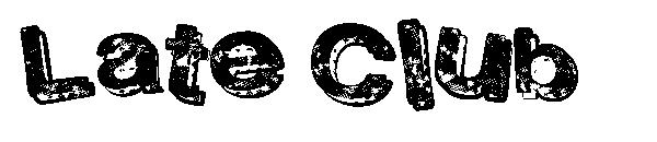 Late Club字体