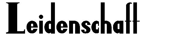 Leidenschaft字体