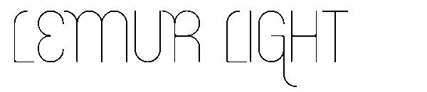 Lemur Light字体