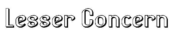 Lesser Concern字体