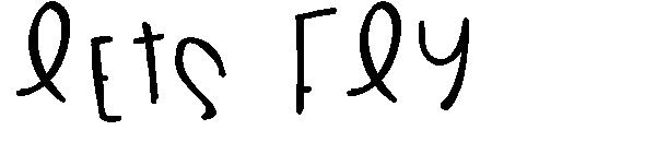 Lets Fly字体