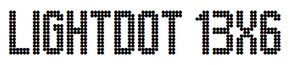 Lightdot 13x6字体