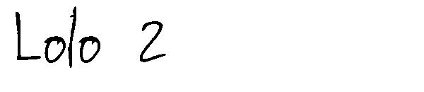 Lolo 2字体
