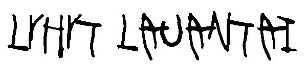 Lyhyt Lauantai字体