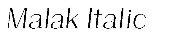 Malak Italic字体