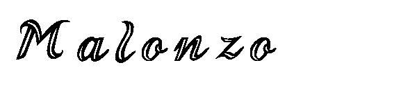 Malonzo字体
