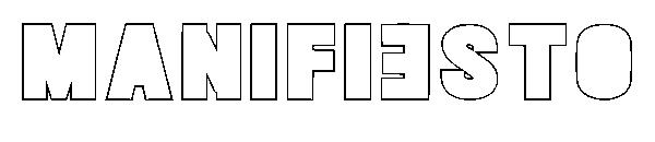 Manifiesto字体