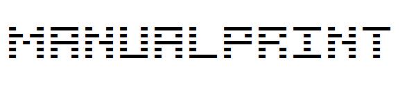 ManualPrint字体