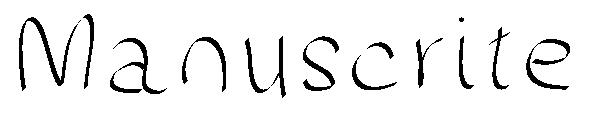 Manuscrite字体