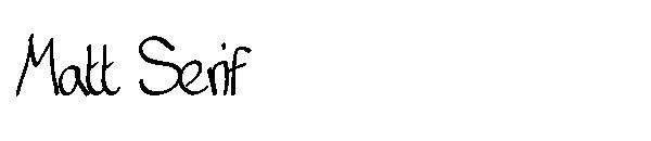 Matt Serif字体
