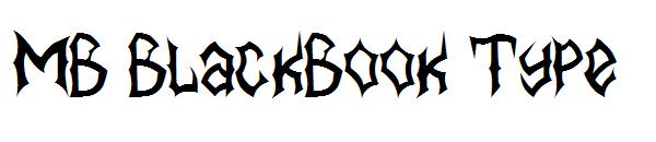 MB BlackBook Type字体