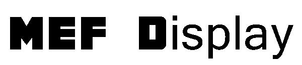 MEF Display字体