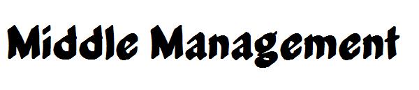 Middle Management字体
