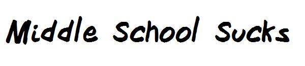 Middle School Sucks字体