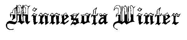 Minnesota Winter字体