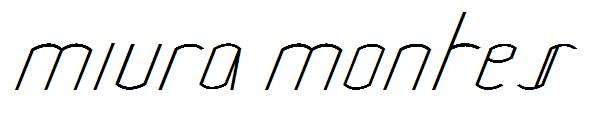Miura Montes字体