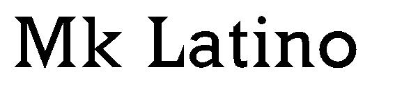 Mk Latino字体