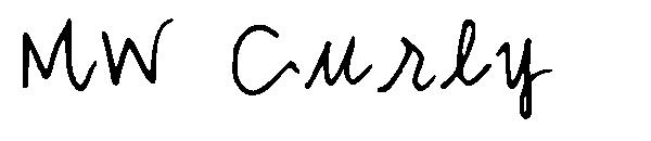 MW Curly字体