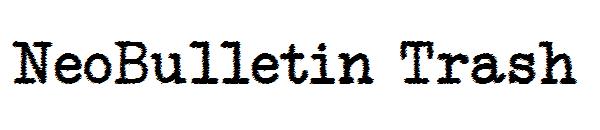 NeoBulletin Trash字体