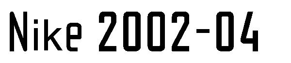 Nike 2002-04字体