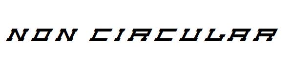Non Circular字体