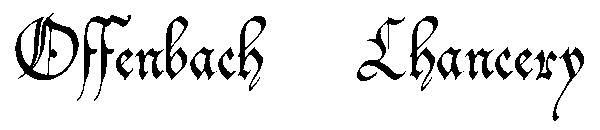Offenbach Chancery字体