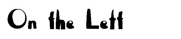 On the Left字体