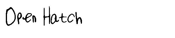 Open Hatch字体