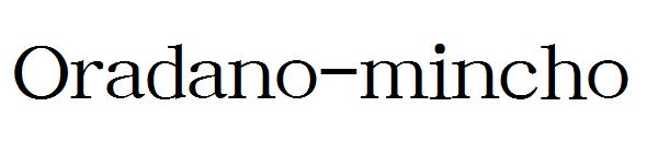 Oradano-mincho字体