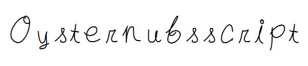 Oysternubsscript字体