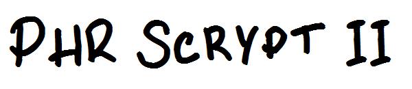 PHR Scrypt II字体