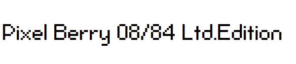Pixel Berry 08/84 Ltd.Edition字体