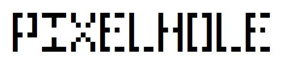 Pixelhole字体
