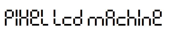 Pixel lcd machine字体