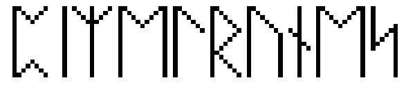 PixelRunes字体