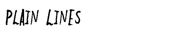 Plain Lines字体