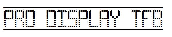 Pro Display TFB字体
