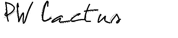 PW Cactus字体
