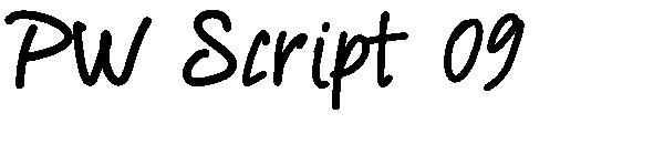 PW Script 09字体