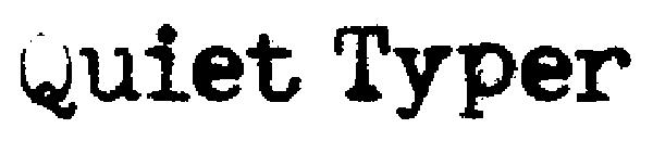 Quiet Typer字体