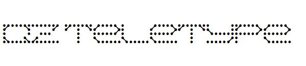 QZ Teletype字体