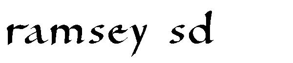 Ramsey SD字体