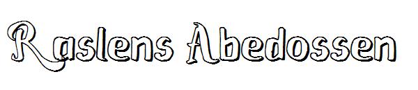 Raslens Abedossen字体