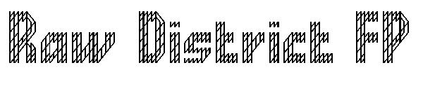 Raw District FP字体