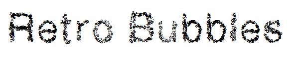 Retro Bubbles字体