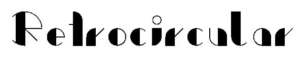 Retrocircular字体
