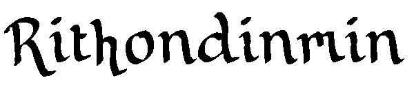 Rithondinmin字体