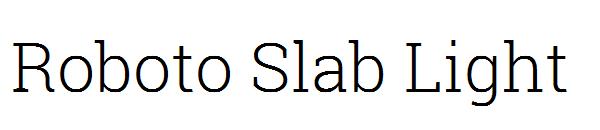 Roboto Slab Light字体